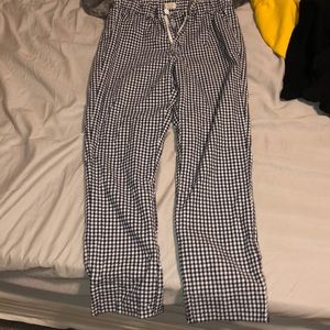 brandy melville checkered tilden pants